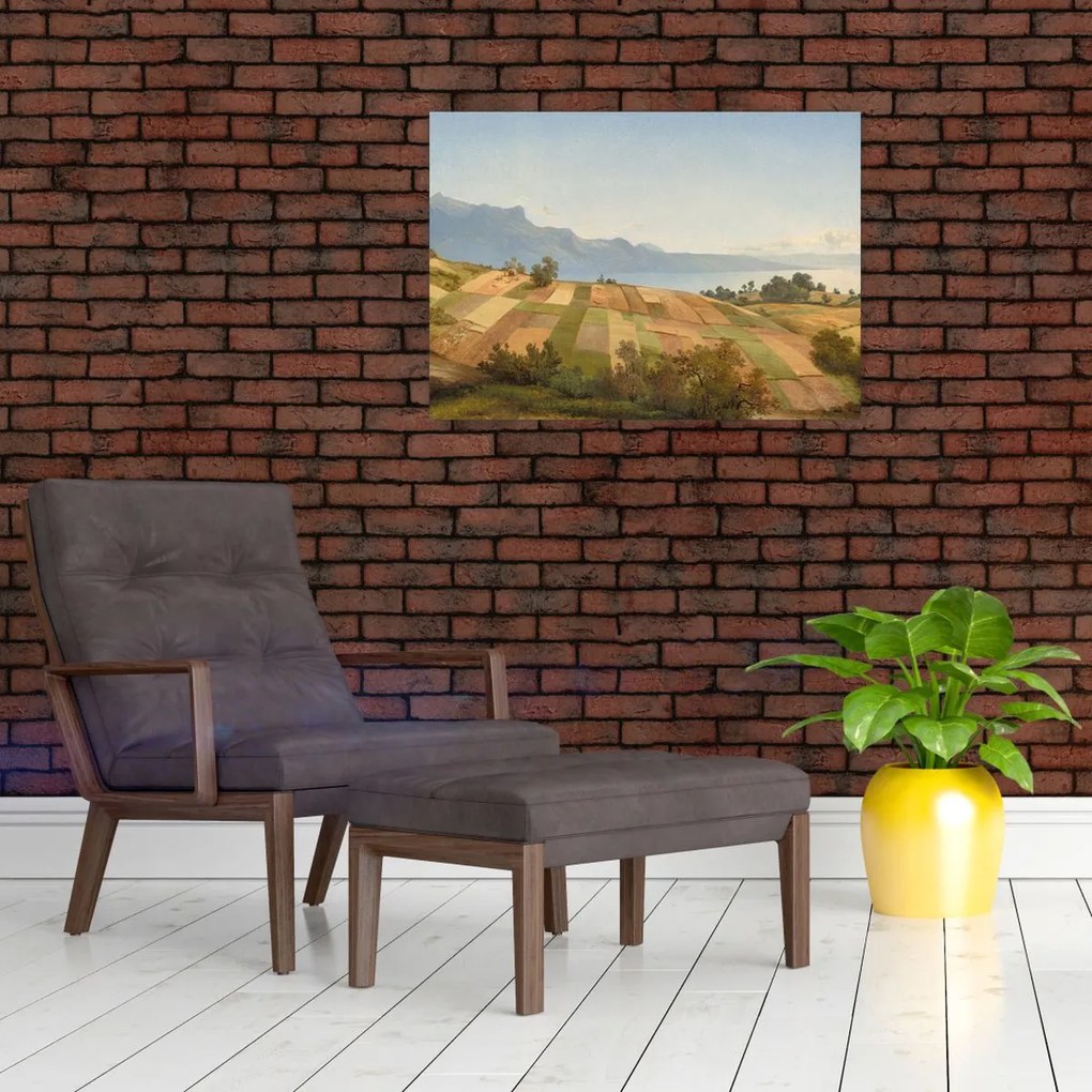 Tablou - Alexandre Calame, Swiss Landscape, reproducere (70x50 cm)