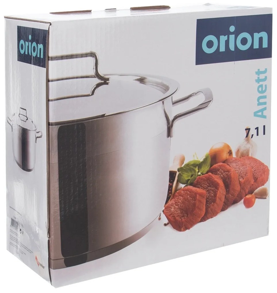 Oală din oțel inoxidabil cu capac Orion Anett 7,1 l, 7,1 l