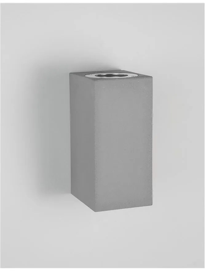 Aplica perete moderna de exterior cu iluminat ambiental IP65 FUENTO II gri