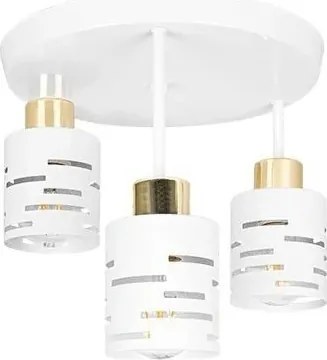 Lustru aplicat ELEN 3xE27/35W/230V alb/auriu