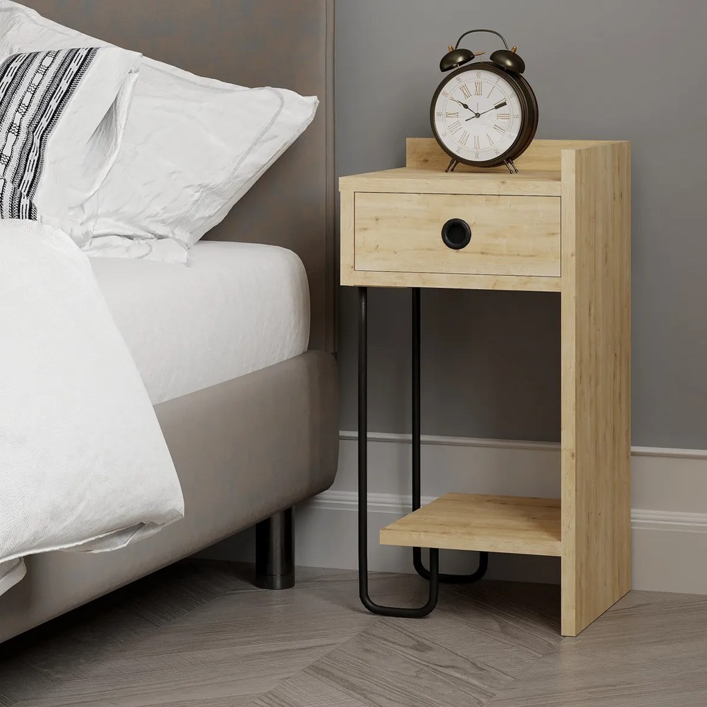 Măsuță de noptieră Sirius Right Oak