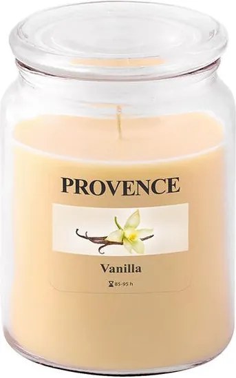 Provence Lumânare în sticlă cu capac, vanilie