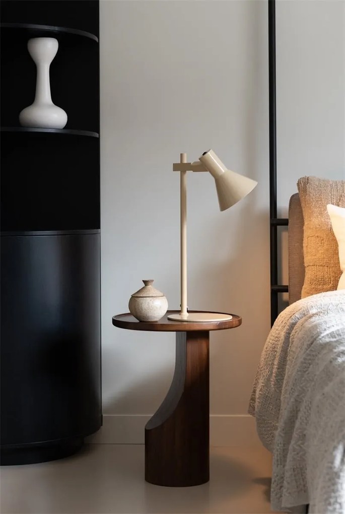 Lampa de masa din metal bej Stavanger