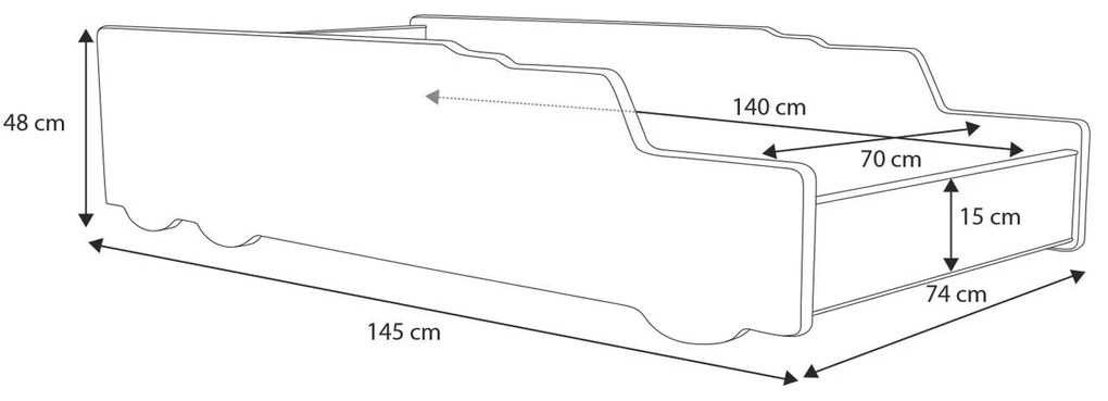 Zondo Pat pentru copii 140x70 cm. 1052142