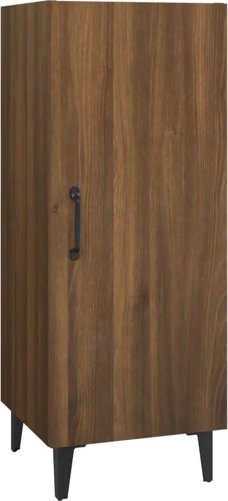 vidaXL Servantă, stejar maro, 34,5x34x90 cm, lemn prelucrat