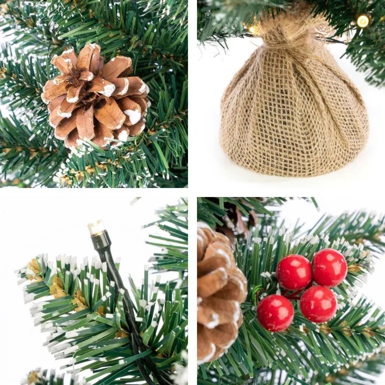 Pom de Crăciun cu luminițe - 90 cm, 50 LED-uri