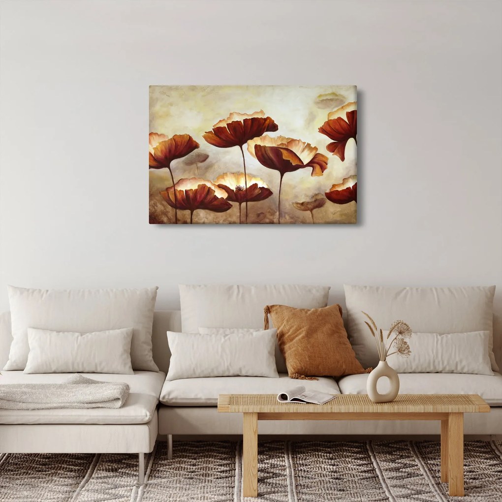 Tablou flori roșii (90x60 cm)
