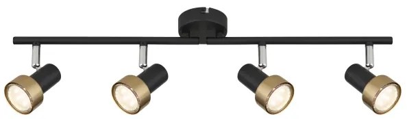 Spot Globo 57917-4G MASON 4xGU10/25W/230V negru/auriu
