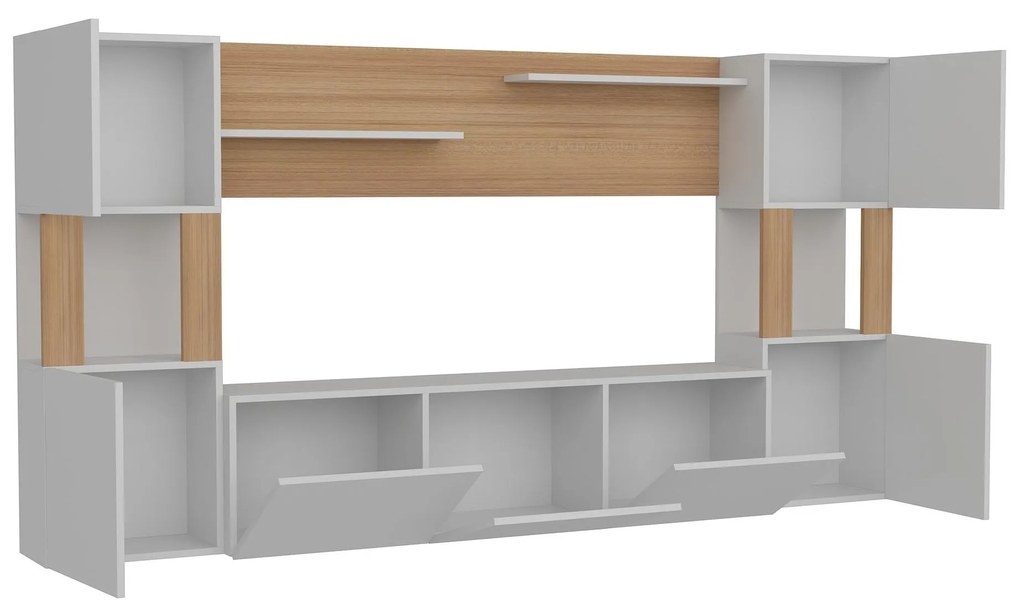 Mobilier living Loreena (Alb + teak) . 1102294