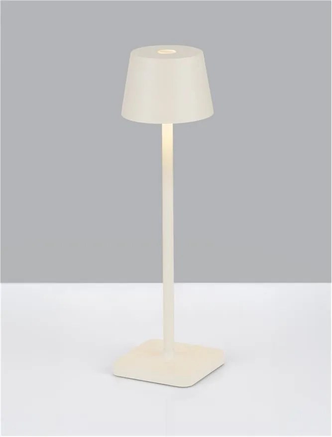Veioza/Lampa de masa LED portabila exterior IP54 DECK alb