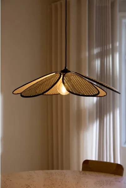 Osram - Lampă suspendată cu cablu DECOR RATTAN 1xE27/15W/230V Ø 58 cm bej/negru