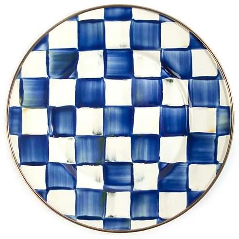 Farfurie emailată "Royal Check" 20 cm - MacKenzie-Childs