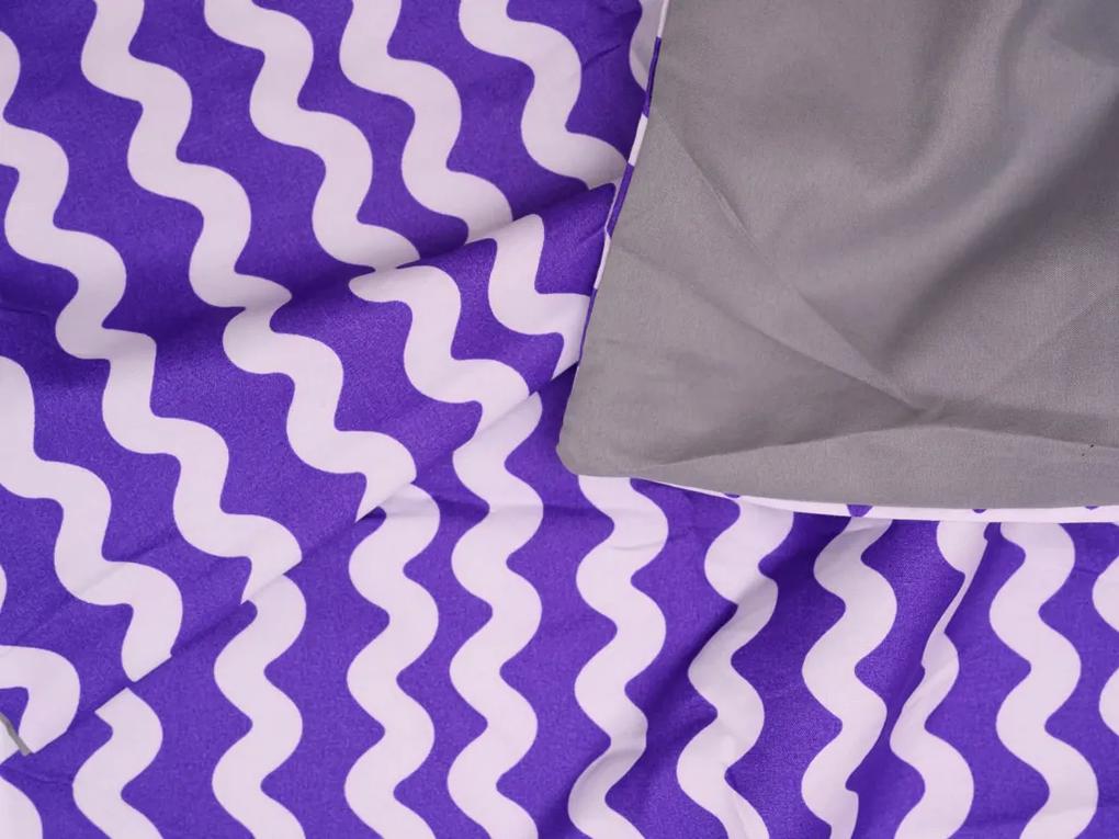 Lenjerie de pat din microfibră violet ANANAS Dimensiune lenjerie de pat: 80 x 80 cm | 135 x 200 cm