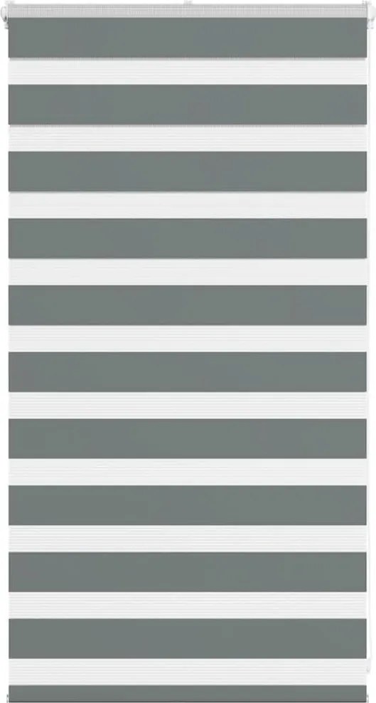vidaXL Jaluzea tip zebra gri închis lățime țesătură 70,9 cm poliester