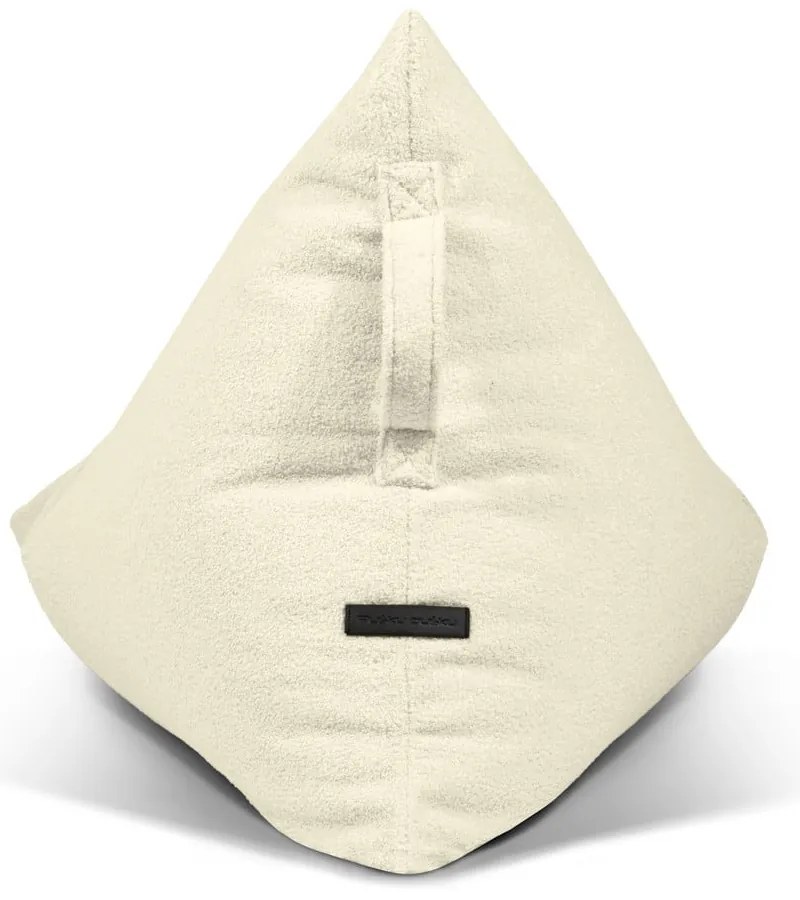 Fotoliu puf pentru copii gri deschis cu tapițerie din țesătură bouclé Razzy – SLOWDOWN