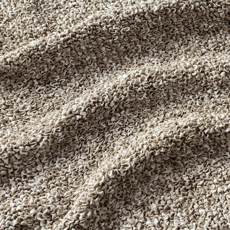 Huse bielastice GLORIA bej fotoliu dublu (l. 120 - 160 cm)