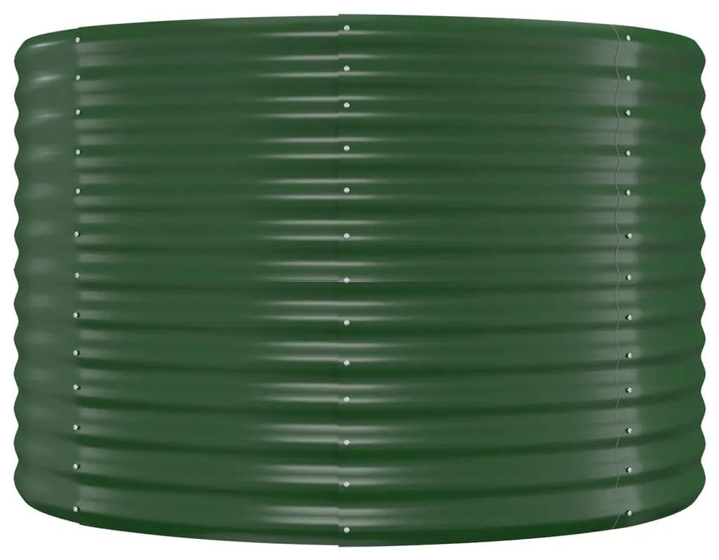 Jardiniera gradina verde 100x100x68cm otel vopsit electrostatic Verde, 100 x 100 x 68 cm, 1