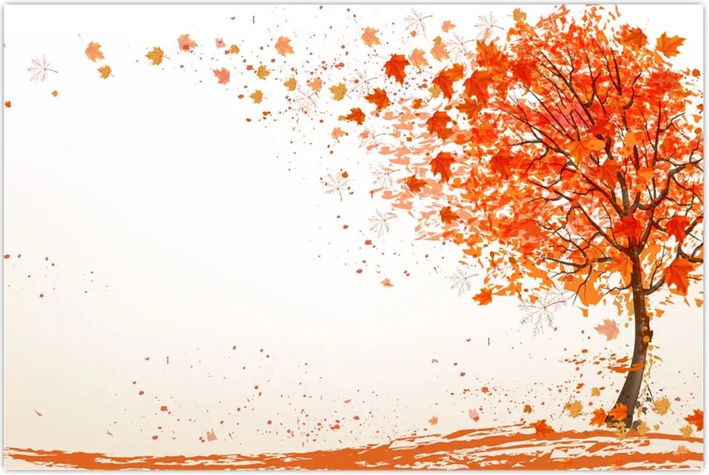 Tablou - Copac în vâmnt (90x60 cm)