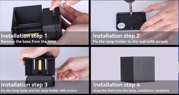 Immax 08510L - Aplica LED de perete exterior DICE LED/6W/230V 3000K IP65