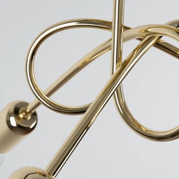 Lustră pe tijă Sollux SL.1437 LOOP 3xE27/15W/230V auriu