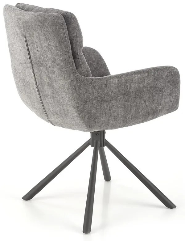Scaun de bucaterie Leary, gri