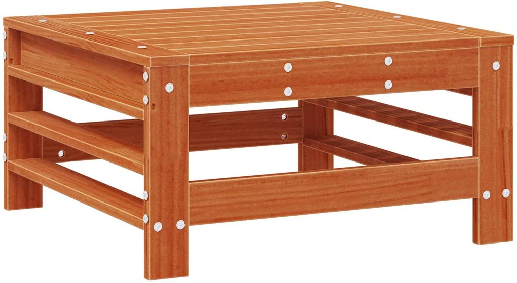 vidaXL Suport pentru picioare de grădină Lemn masiv de pin Maro Ceară