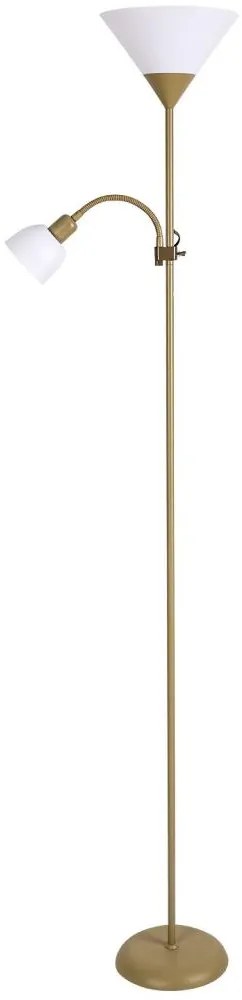 Brilagi - Lampadar ARIANA 1xE27/100W/230V + 1xE14/25W auriu