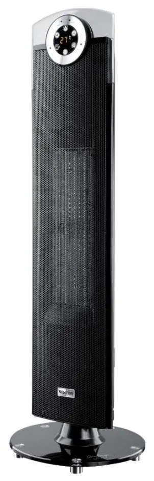 Sencor Aerotermă cu element ceramic de încălzire, 1300/2500 W, 230 V, negru, cu telecomandă