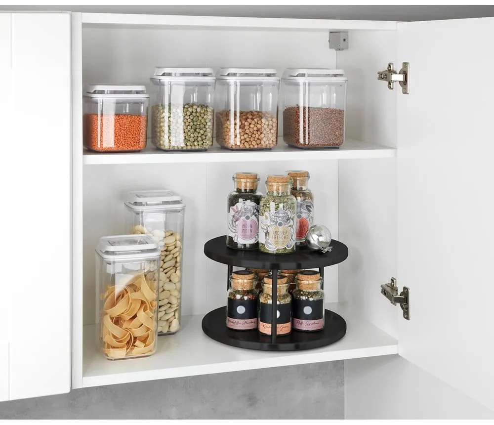 Organizator pentru mirodenii Wenko Lazy Susan, negru