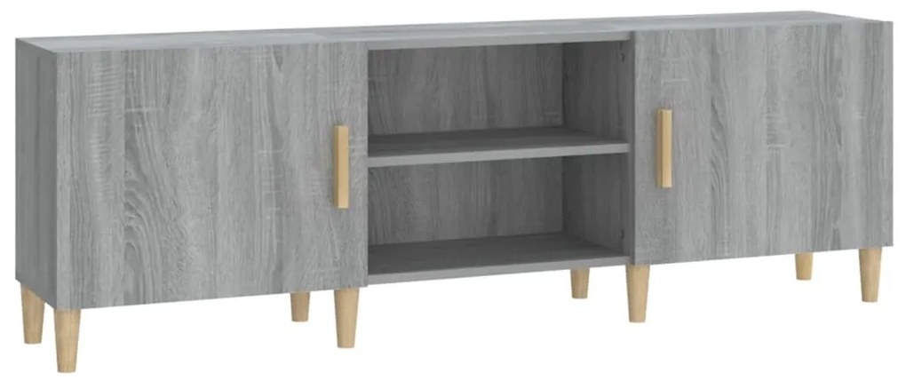 817502 vidaXL Comodă TV, gri sonoma, 150x30x50 cm, lemn prelucrat