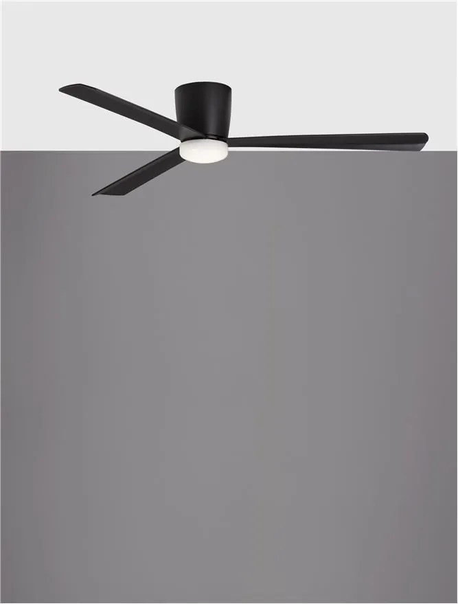 Ventilator de tavan cu telecomanda design modern DELL negru