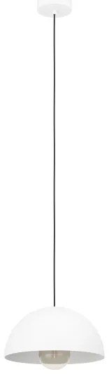 Lustră pe cablu Eglo 901135 GAETANO 1xE27/40W/230V d. 30 cm alb