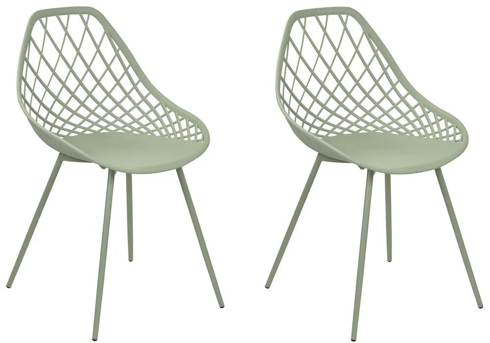 Set 2 buc scaune de sufragerie Canza (verde). 1080357