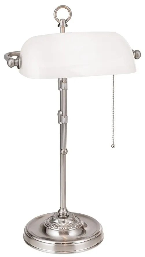Veioza/Lampa de masa stil clasic HARVARD H-53cm satin/alb