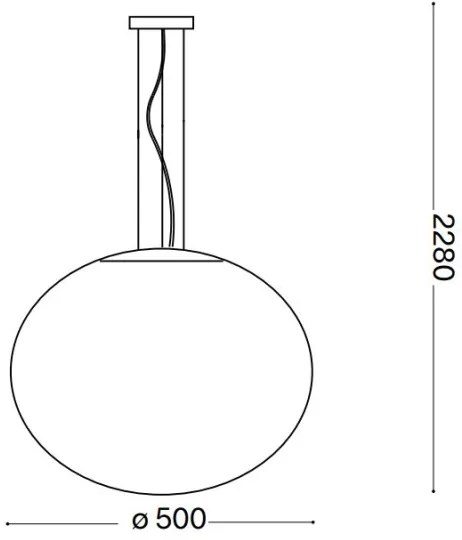 Ideal lux - Lampa suspendata 1xE27/60W/230V