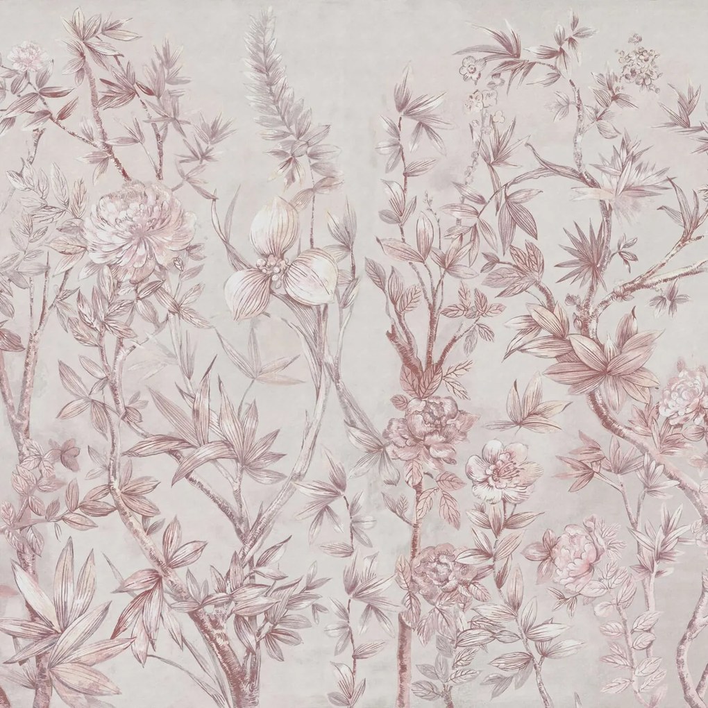 Fototapet, Silk Floral, Dusty Pink, Rebel Walls