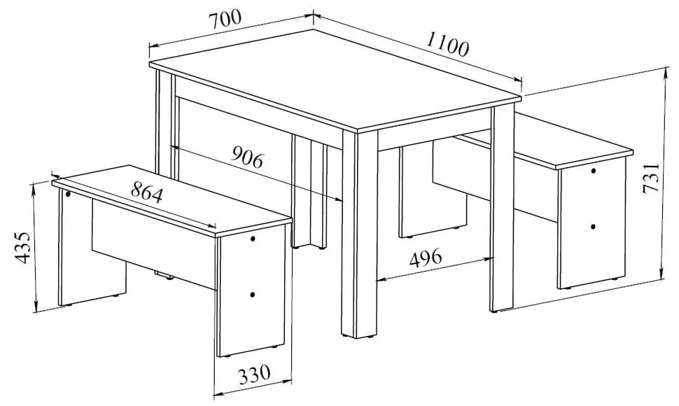 Set de dining Nice – TemaHome