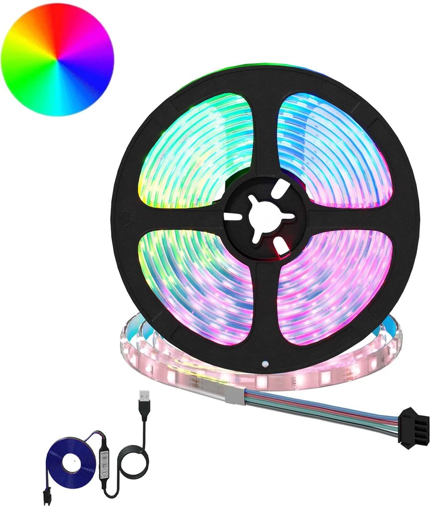 vidaXL Bandă LED 12 pcs Negru și transparent 4700 mm Cupru și Plastic