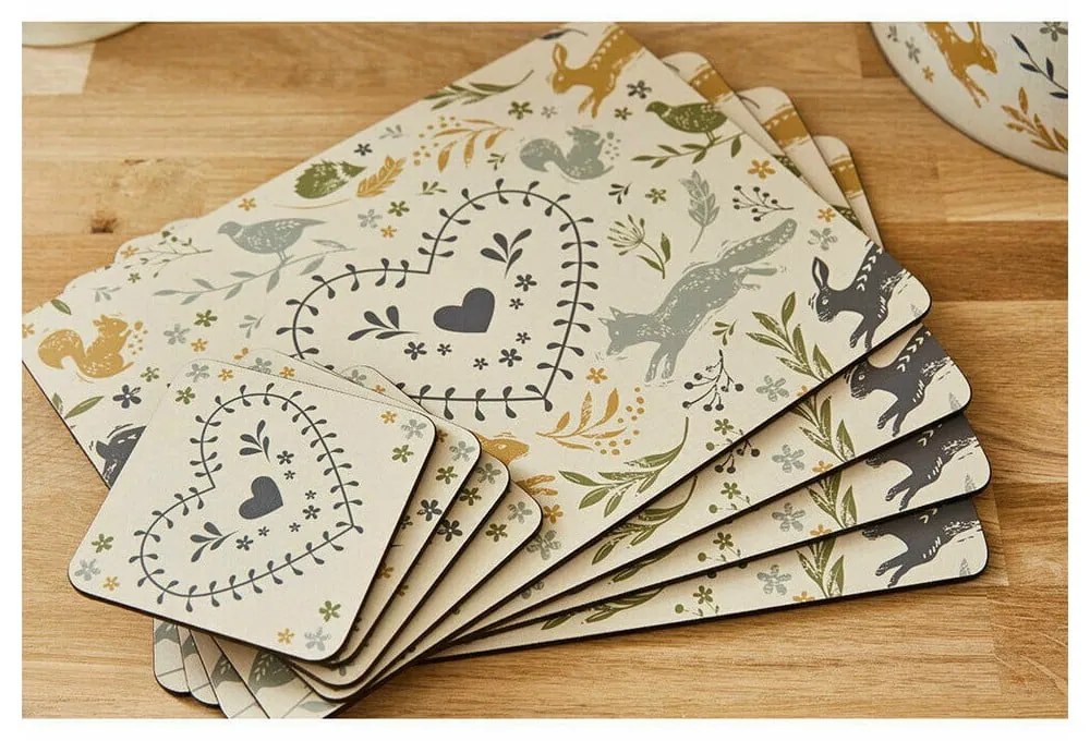 Set 4 suporturi pentru farfurie 29x21 cm Woodland - Cooksmart ®