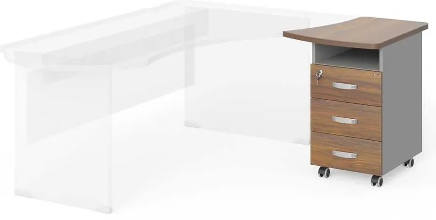 Sertare Manager 57,4 x 67,3 cm, dreapta, nuca warmia / gri