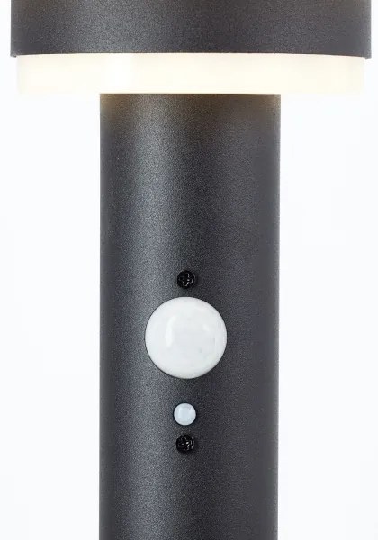 Lampă LED solară cu senzor Brilliant GARVINA LED/3W/3,7V 45 cm IP44 negru