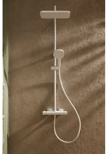 KFA Armatura 5756-910-44 - Set de duș cu baterie termostatică MALAGA, alb