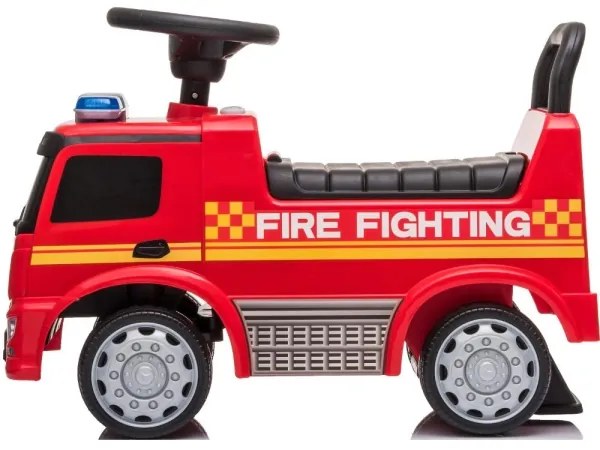Bicicletă fără pedale Mercedes C-Class mașină de pompieri, roșu