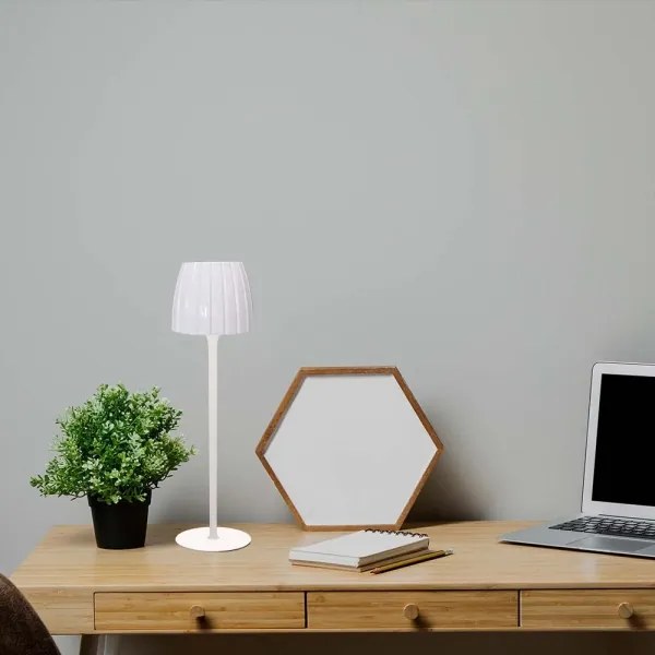 Lampă LED birou, reglabilă, reîncărcabilă, 2,7W, 3000-6000K, 1800 mAh, albă