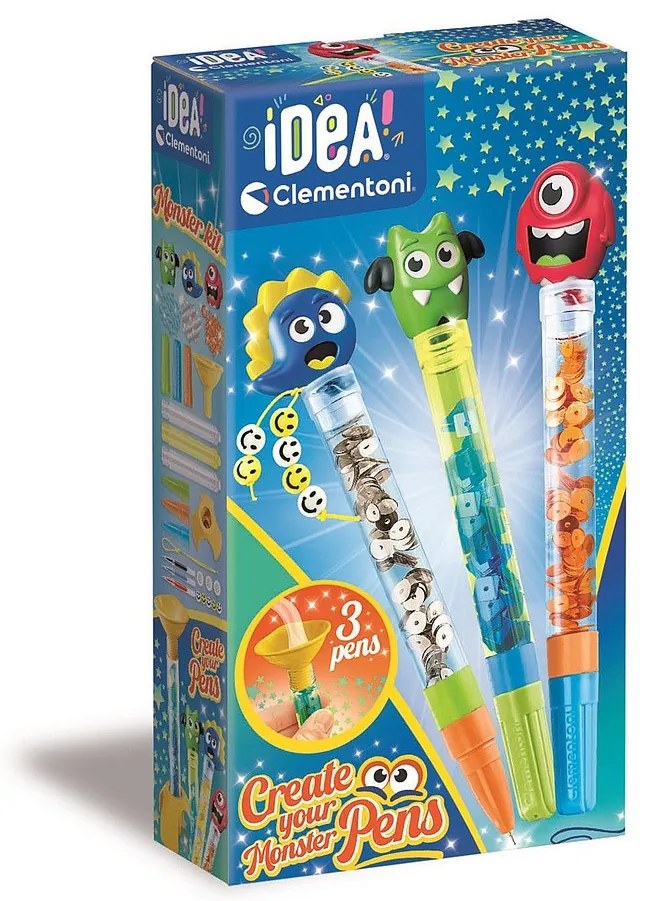 Colorat Monster set de realizare stilouri Clementoni
