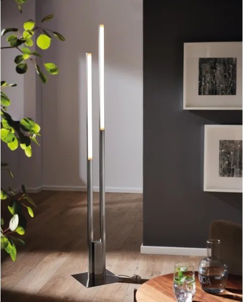 Eglo 55972 - Lampadar FRAIOLI-C LED RGBW dimabil LED/34W/230V crom mat + telecomandă