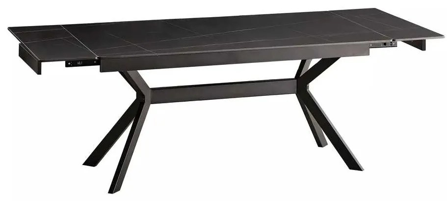 Masă de bucătărie Lumiere 180 x 90 cm, negru