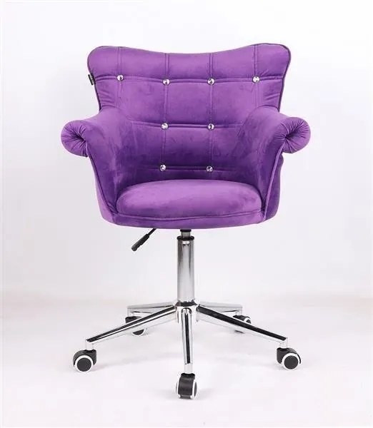 HR804CK Scaun Violet din Catifea