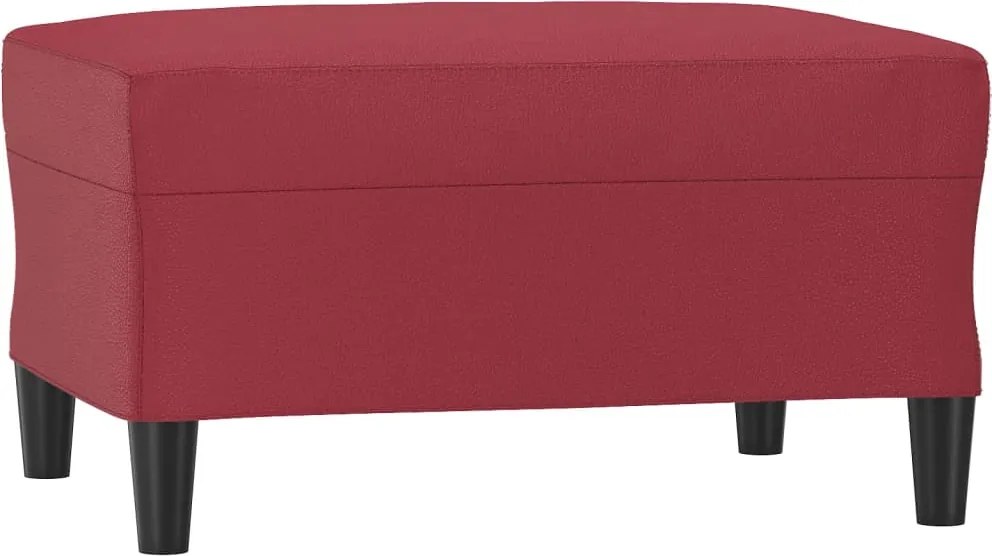 vidaXL Taburet, roșu vin, 70x55x41 cm, piele ecologică
