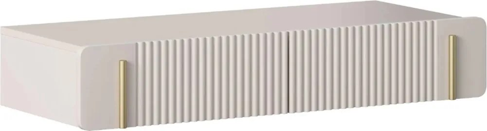 Masă de toaletă Malmi 100 cm suspendată - cașmir / auriu